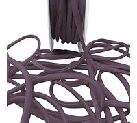 Mauve Spaghetti Strap Satin Cord Tubular Satin Strap Flat Trim String Non Stretch Strapping Dresses Swimwear Bikini Lingerie Corset Ties Dresses Top Dressmaking (5mm - Mauve - 25 Meters)