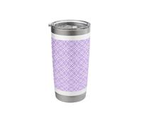 Mauve Trellis Preppy Chinoiserie Trellis Pattern Stainless Steel Insulated Tumbler