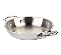 Mauviel 28 cm M'Cook Stainless Steel Round Pan with 2 Handles