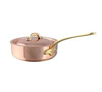 Mauviel 6723.25 M'Heritage M'150B Copper Saute pan with lid, Stainless