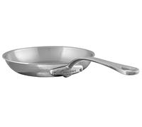 Mauviel M'Elite 5-Ply Hammered Polished Stainless Steel Frying Pan With Cast Stainless Steel Handles, 11-in, Made in France