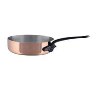 Mauviel M'Heritage 150 CI 1.5mm Polished Copper & Stainless Steel Saute Pan, And Cast Iron Handle, 1.8-qt, Made in France