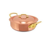 Mauviel1830 Rondeau with Lid 'héritage 150B with Copper Lid, 24 cm