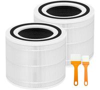 MAUXpIAO Core 200S Replacement Filter Compatible with LEVOIT Core 200S Smart WiFi Air Purifier, 3-Stage H13 True HEPA Replacement Filter, Compatible with Part Core 200S-RF and Core 200S-P, 2-Pack filt