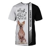 MAUXpIAO Hoodies Jackets T-Shirt Cardigan Thin 3D Chinese Crested Printing Pullover Men Women Polyester Casual Sweatshirt Fashion/a4/XXL