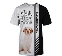 MAUXpIAO Hoodies Jackets T-Shirt Cardigan Thin 3D Clumber Spaniel Printing Pullover Men Women Polyester Casual Sweatshirt Fashion/a4/XL