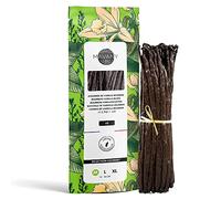 Mavany 5 x Madagascar Vanilla Pods, Gourmet Quality Selection for Baking/Cooking, Medium Size 14 to 16 cm, Resealable Fresh Bag