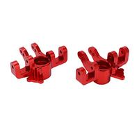 Mavaol 1 Pair Aluminum Alloy Front Steering Cup for LOSI SUPER BAJA REY 1/6 RC Car Upgrade Parts (Red)