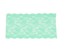 Mavaol 10 Yards Wide Lace Trim Multi Purpose 4 Colors 23cm Width Fashion Elegance Garment Accessories Lace for Household (Green)