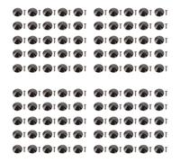 Mavaol 100 Sets Mushroom Rivets Stud 25mm DIY Plated Iron Cone Spikes and Studs Mushroom Tip Head Rivet Stud for Repairing Leather (Gray)