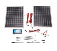 Mavaol 100W Solar Panel Kit with Controller 25% High Efficiency Monocrystalline PV Module for RV Boat Marine Trailer Farm Rooftop Home Off Grid System