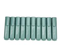 Mavaol 10Pcs Metallic Highlighter Set Odor Free Anti Rolling Design Blue Colored Highlighters for Drawing Making Note Writing