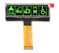 Mavaol 2.23 Inch OLED Display, 123x32 Resolution, Flexible, Low Power, SPI/IIC Interface for DIY Electronics, Wearables, and Projects (Green)