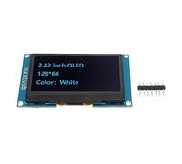 Mavaol 2.42 Inch OLED Display, 128x64 Resolution, Low Power, SPI Interface, Compatible with ESP32, ESP8266, STM32 for DIY Projects (MRA091C Blue)