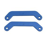 Mavaol 2Pcs Aluminum Alloy Front Rear Bulkhead Tie Bar for Traxxas 1/10 MAXX 2.0 RC Car Parts (Deep Blue)