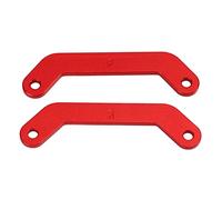 Mavaol 2Pcs Aluminum Alloy Front Rear Bulkhead Tie Bar for Traxxas 1/10 MAXX 2.0 RC Car Parts (Red)