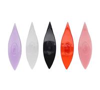 Mavaol 5Pcs Tatting Shuttle Sets Plastic Hand DIY Lacemaking Craft Tool Sewing Accessories (12037 Black White Translucent Fruit Pink Fruit)