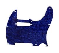 Mavaol Acoustic Guitar Pickguard PVC Durable Electric Guitar Anti Scratch Guard Plate for Telecaster Stage Performance Practice Black (GQ231 Blue Pearl)