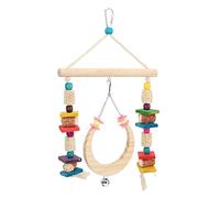 Mavaol Bird Chewing Toys Natural Wood Corn Cob Parrot Swing Toy for Small Parakeets Budgie Macaws Conures Finches Love Birds