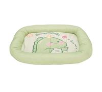 Mavaol Cooling Pet Bed Cartoon Dinosaur Pattern Oval Cat Dog Bed Cooling Materials Summer for Indoor Outdoor Use