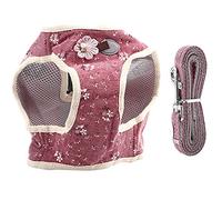 Mavaol Cotton Blend Breathable Pet Cat Dog Vest Chest Strap with Pulling Rope (L)