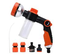 Mavaol Dog Washing Hose Attachment with Soap Dispenser Bottle 8 in 1 Garden Hose Nozzle for Washing Cars Cleaning Floors Watering Plants