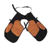 Mavaol Farrier Apron Black Canvas Synthetic Leather Equine Farrier Apron with Adjustable Belt Leg Straps for Horse Shoeing Hoof Trimming