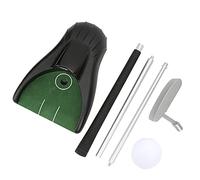 Mavaol Golf Training Electric Automatic Putting Cup Golf Return Machine Indoor Office Training Silver Right Handed Stick