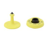 Mavaol Livestock Ear Tags Yellow Plastic Animal Identification Ear Tags for Cattle Cow Pig Goat Sheep Farming Management (Tipo de apertura)