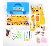 Mavaol Physics Experiment Kit High School Student Physics Laboratory Basic Electricity Exploration Circuit and Magnetism Experiment Kit for Learning