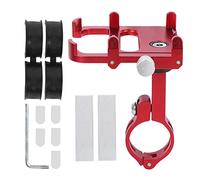 Mavaol PLUS 6 Bike Navigation Stand Aluminium Alloy 360 Rotation Motorcycle Cellphone Bracket Red Black 22-31.8mm 3.5-6.2inch (Red)