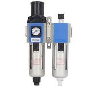 Mavaol Pneumatic Tool Air Dryer, Efficient Removal, G3/8in Aluminum Alloy Filter, Oil Lubrication System, Adjustable Air Pressure Regulator, for Industrial Use