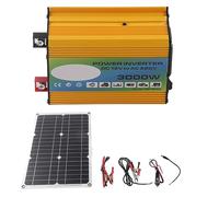 Mavaol Portable Solar Power Kit Inverter with Dual USB 30A 12V 24V Solar Charge Controller 18W 18V Solar Panel (12V to 220V)