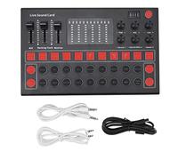 Mavaol Portable Voice Changer 1200mah 5V 1A Electronic Tone Regulation Mini Live Sound Card for Mobile Phone PC Laptop Tablet