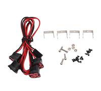 Mavaol RC LED Roof Light 16LED 4 Spotlights Perfect Accessory Universal Durable RC Car Headlights (Red)