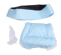Mavaol Soft Cute Puppy Dog Bed Comfy Foldable Washable Pet Bed for Calming Sleep at Home (Blue)