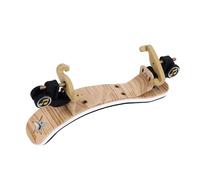 Mavaol Violin Shoulder Rest Collapsible Height Adjustable Ergonomic Violin Support with Soft Padded for 1/2 Size Violin Metal ABS Sponge Construction for Practice Performance (Wood Color)