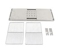 Mavaol Wood Burning Camping Stove Rectangular Folding Stainless Steel Backpacking Stove with Grill Pan for Outdoor