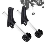 Mavdecll Anti-Rollover WheelChair Assisstant Wheel, Anti Tippers Bracket, 5 Gears Height Adjustable, 1 Pair Aluminum Alloy Support Wheels, Universal, for The Elderly, Disabled