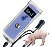 Mavdecll Backfat Analyzer for Pigs, 4-40MM Measure Range, Portable Livestock Pig Back Fat Thickness Tester, Safe and Non-invasive, 1.3 Inch LCD Display, for Farms, Homes, Livestock Farms