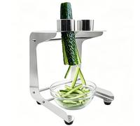 Mavdecll Cucumber Stick Cutter, Manual Stainless Steel Handy Carrot Stick Cutter Tool with 2 Blades, Cutting Diameter 45mm, for Salad Making, Cooking, Sushi, Meal Preparation