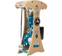 Mavdecll DIY Metal Pendulum Wall Clock, 3D Puzzle Mechanical Model with Gears & Pendulum, Mechanical Transmission Model, for Mechanics & Physics Lovers