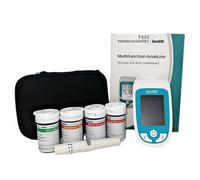 Mavdecll Home Blood Test Kit, 3 In 1 Analyzer for Blood Sugar, Uric Acid, Cholesterol Monitor with Test Strips, Accurate Detection, Suitable for Home, Clinic and Hospital Use