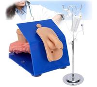 Mavdecll Male/Female Urethral Model, Catheterization Enema Manikin Model, Catheter Model with Stable Base Support, Realistic Urethral Simulation, for Urinary Catheterization Practice