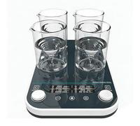 Mavdecll MMS-4Max Four Positions Magnetic Stirrer, 4 * 1000ml Lab Multi Position Mixer, Asynchronous Operation, Speed 50-1500RPM, 1min~24h Timing, for Scientific Research