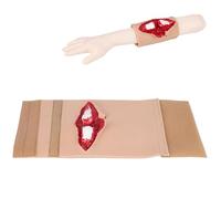 Mavdecll Open Tibial Fracture Training Model, Fracture Wound Bandaging and Suture Training, Simulated Bleeding + Wound Care, Reusable Trauma Simulator, for First Aid Practice