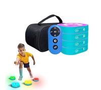 Mavdecll Reaction Training Light Reaction Trainer Portable Agility Speed Reaction Lamp System for Full Adults and Children - USB Charging, 4 Modes & 4 Light Color (4 Lights)