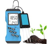 Mavdecll Soil Moisture Meter, Multifunctional NPK/PH/EC Tester, LCD Digital Plant Soil Testing Kit, Nutrient Conductivity Tester, for Agricultural Planting, Soil Cultivation, Pot Planting