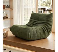 Mavdecll Togo Fireside Lounge Chair, Bean Bag Corner Sofa for Adults, High Density Memory Foam, Comfy Lazy Floor Sofa for Gaming, Reading, Relax, No Assembly Required（Green）