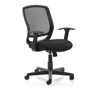 Mave MVE01 Mesh Task Operator Chair with Arms - Black